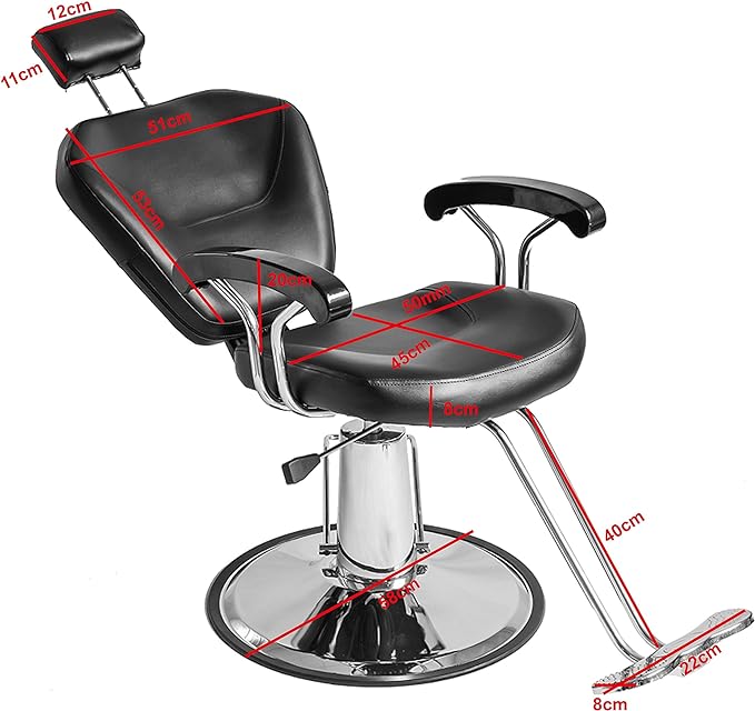 Sillón Peluquero Hidráulico Platinum